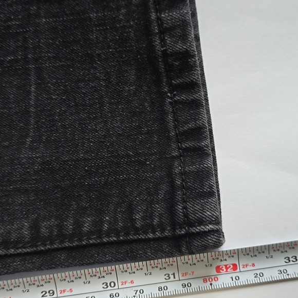 Marithe Francois Girbaud Moto Jeans Mens 32x32 Black Panel Stretch Denim Streetw - Picture 13 of 14